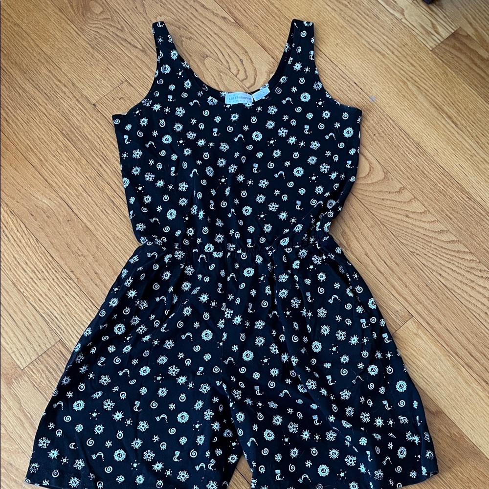 Liz Claiborne Black Floral Women’s Romper